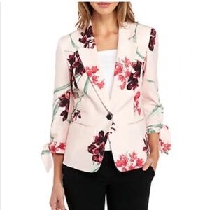 Anne Klein Pink Floral Blazer NWT